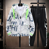 Men Jackets Jacket Two-Piece Hooded Loose