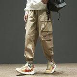 Cuffed Cargo Pants Men's Summer Loose Casual Pants