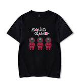 Squid Game Costume Printed Short Sleeve Pullover round Neck T-shirt