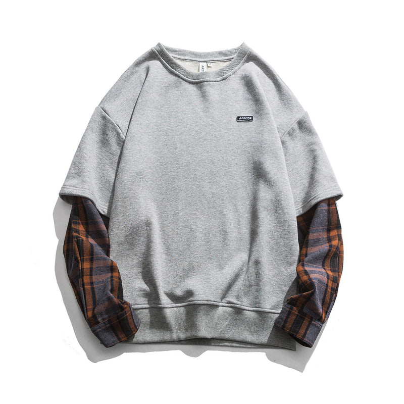 Crew Neck Sweatshirts for Men Men's Clothing Autumn round Neck Print Sweatshirt