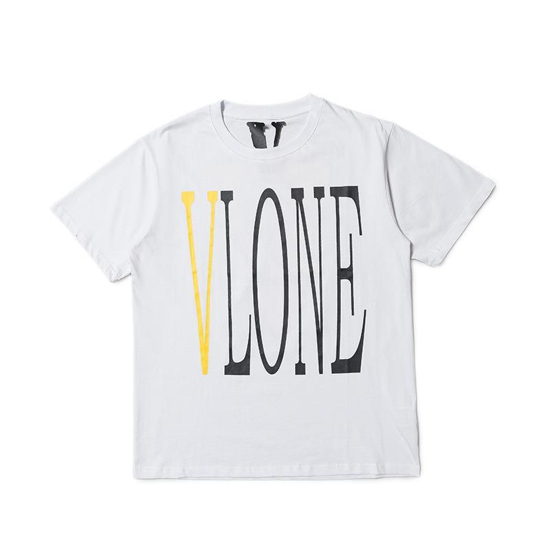 Vlone T Shirt Men'S And Women'S Loose Couple Plus Size Retro Short Sleeved Tshirt Vlone