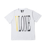 Vlone T Shirt Yellow Big V Commemorative Cotton Base Shirt Men'S And Women'S Loose Short Sleeve T-Shirt