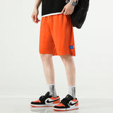 Men White Shorts Summer Sports Fashion Casual Loose Shorts