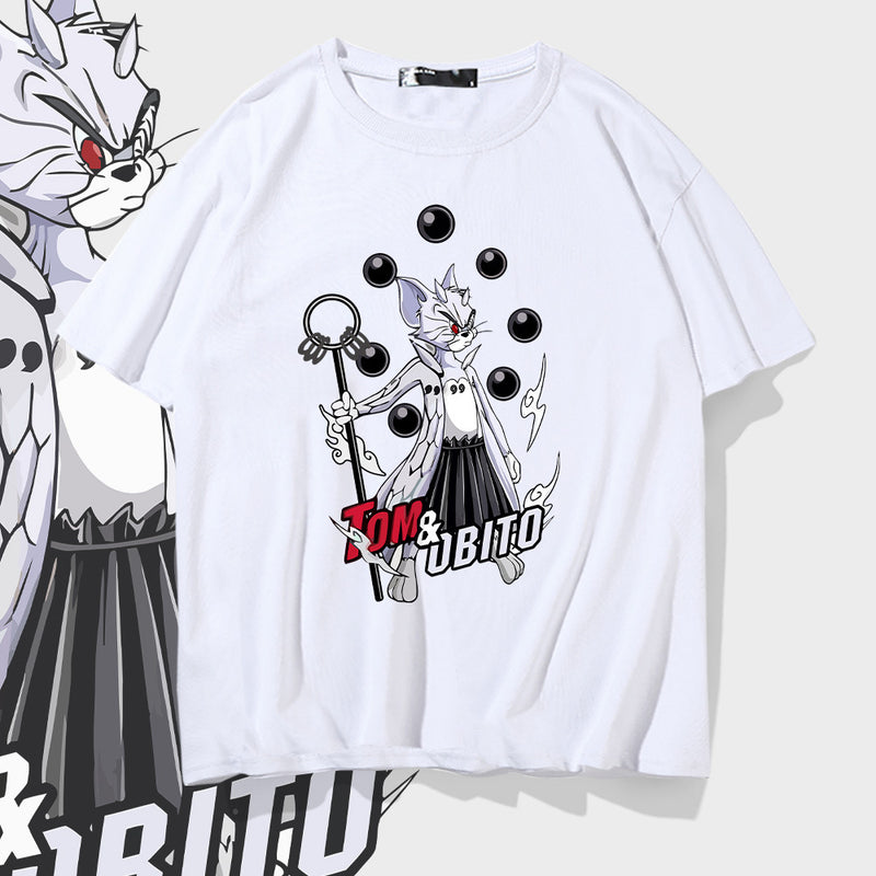 Tom And Jerry T Shirt Loose Half Sleeve