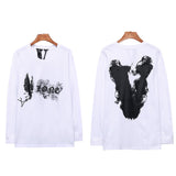 Vlone Sweatshirt Round Neck Long T Casual Able Long Sleeve