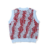 Men Sweater Vest Men's Loose V-neck Sleeveless Sweater Coat