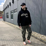 Askyurself Hoodie Retro High Street Casual Loose-Fitting Hoodie