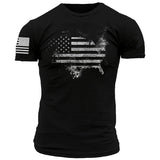 Man T Shirt Summer Cotton Printed Black Slim Youth Casual T-shirt