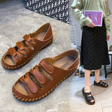Women Open Toe Sandals Flats Hollowed Leisure Women's Sandals