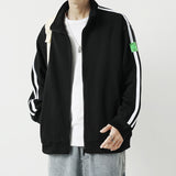 Men Hoodie Spring and Autumn Heavy Japanese Wide Version Tup Cardigan Stand Collar Sweater