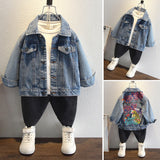 Toddler Boys Jackets Boys' Denim Jacket Spring and Autumn