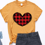 Valentine's Day T Shirts Couples Printed Women's T-shirt Loose T-shirt