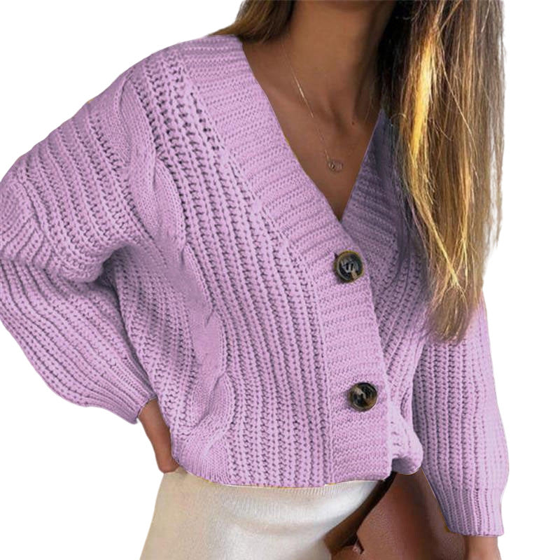 Women Cardigan Knit Sweater Women Autumn and Winter Loose Oversized Sweater Cardigan