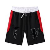 Vlone Shorts Printed Shorts Men'S Summer Loose Sports And Leisure