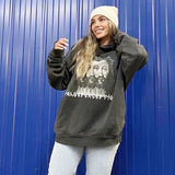 Nirvana Hoodie False Perception Jesus Heart Print Distressed Loose Hooded Sweater