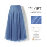 MIDI Mauve Skirt Long Skirt Large Swing Skirt Slimming A- line Skirt Cover Purple Gauze Skirt