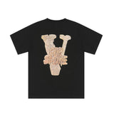 Vlone T Shirt Spring And Summer Large V Printed High Street Short-Sleeved T-Shirt Bottoming Shirt