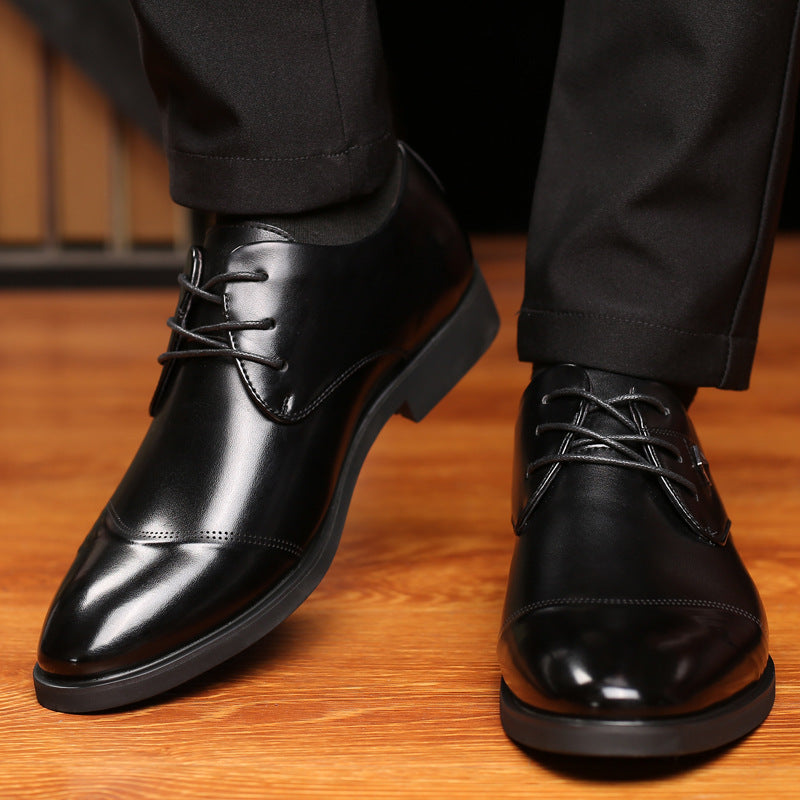 Men's Dress Shoes Classic Leather Oxfords Casual Cushioned Loafer Men's Shoes Business Casual Leather Shoes