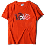 Valentine's Day T Shirt Short-Sleeved T-shirt Men's and Women's Love Printed round Neck Spring and Summer
