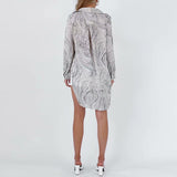 Coachella Music Festival Outfits Spring/Summer Lapel Shirt Loose Top Mid-Length