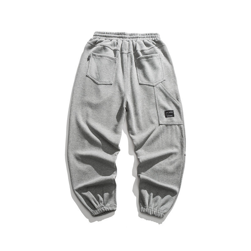 Man Fall Outfis Simple Skinny Sports Jogger Pants Loose Leisure All-Matching Trousers