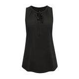 Coachella Music Festival Outfits Knitted Vest Solid Color Loose Sleeveless Top