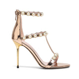 Nude Heels for Wedding Stiletto Heel Sandals