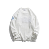 Man Fall Outfis Autumn Letters Printed Crew Neck Sweatshirt Casual Top Men