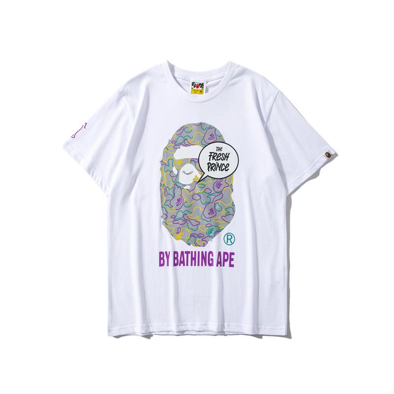 Bathing Ape T Shirt Summer Printed Short Sleeve T-shirt