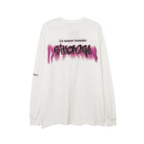 Man Fall Outfits Anime Print Long-Sleeved T-shirt Men and Women Couple Wear Bottoming Top