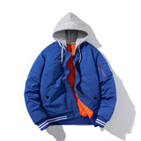 Varsity Jacket Baseball Uniform Men'S Solid Color Casual Able