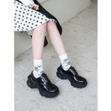 Women Black Dress Shoes Spring Leather Shoes