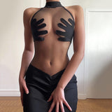 Music Festivals Rave Outfits Dress Summer Women's Fashion round Neck Dress