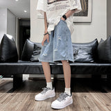 Men Denim Shorts Men's Summer Pants