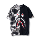 Bathing Ape T Shirt Summer Camouflage Camouflage Men's and Women's Summer Short-Sleeved T-shirt