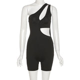 Fall Women's Clothing Sexy Shoulder Bag Hip Tight Sports One-Piece Shorts
