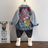 Toddler Boys Jackets Boys' Denim Jacket Spring and Autumn