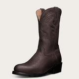Western Shoes Autumn and Winter Men's Shoes round Toe Mid-Calf Sleeve Personality Men's Boots