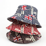 Bucket Hat Fishing Cap Cotton Print Fisherman Hat Bucket Hat Cotton Printed Sun Hat
