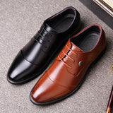 Men's Dress Shoes Classic Leather Oxfords Casual Cushioned Loafer Men's Leather Shoes Formal Wear Fashion Business Spring and Autumn