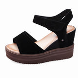 Platform Heels for Women Summer Muffin Peep Toe High Heels