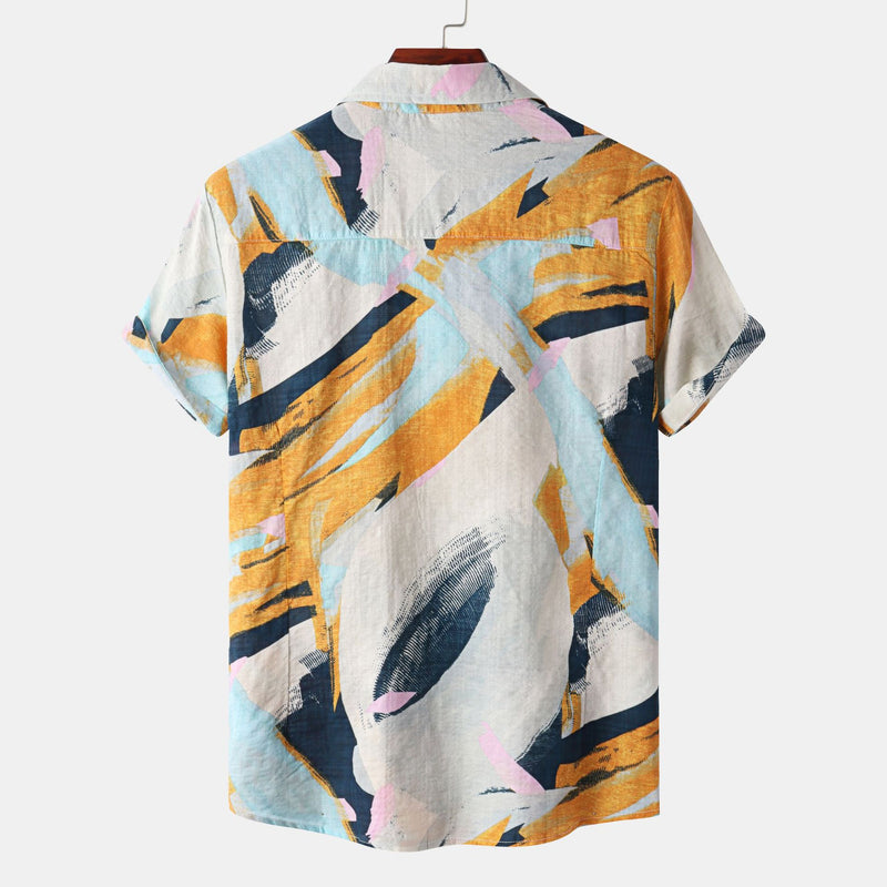 Camp Collar Shirt Personalized Floral Print