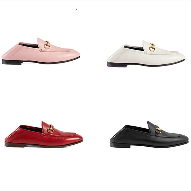 Women Black Dress Shoes Leather Shoes