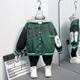 Toddler Boys Jackets Boys' Spring and Autumn Clothing Jacket Baseball Uniform