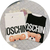Moschino T Shirt Printed T-Shirt Women Loose Casual Short-Sleeved Top