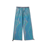 Man Fall Outfits Jeans Men and Women Loose Straight Gradient Casual Long Pants