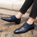 Men's Dress Shoes Classic Leather Oxfords Casual Cushioned Loafer Cross-Border plus Size