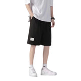 Men White Shorts Men's Summer Straight Loose Casual Pants Sports Pants
