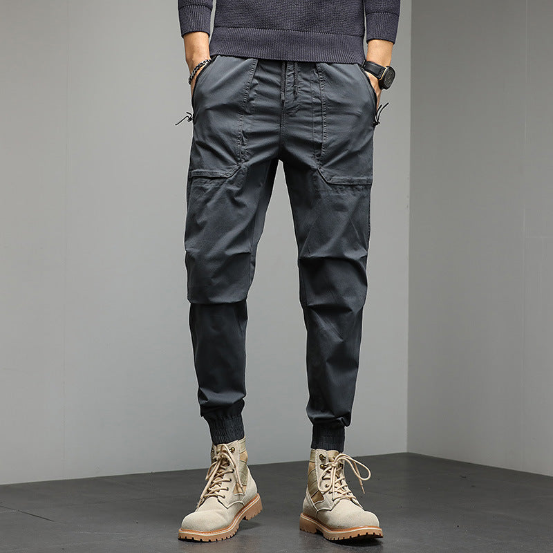 Cuffed Cargo Pants Casual Pants Men's Summer Clothing Harem Pants