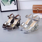 High Heels Slides Summer Buckle High Heel Sandals